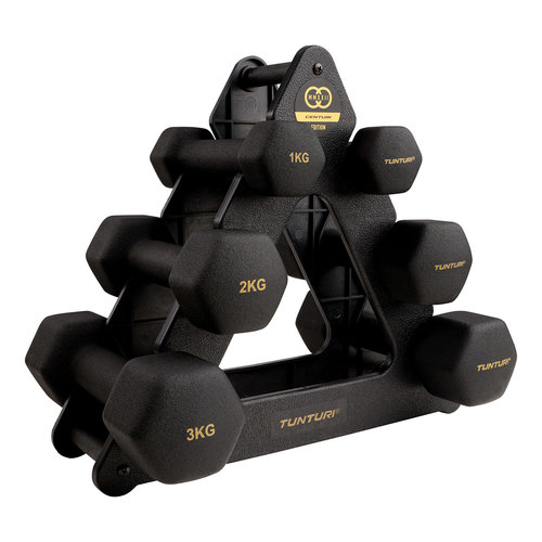 Centuri Dumbbell set - met dumbbell opbergrek - 3 paar 1 t/m 3kg