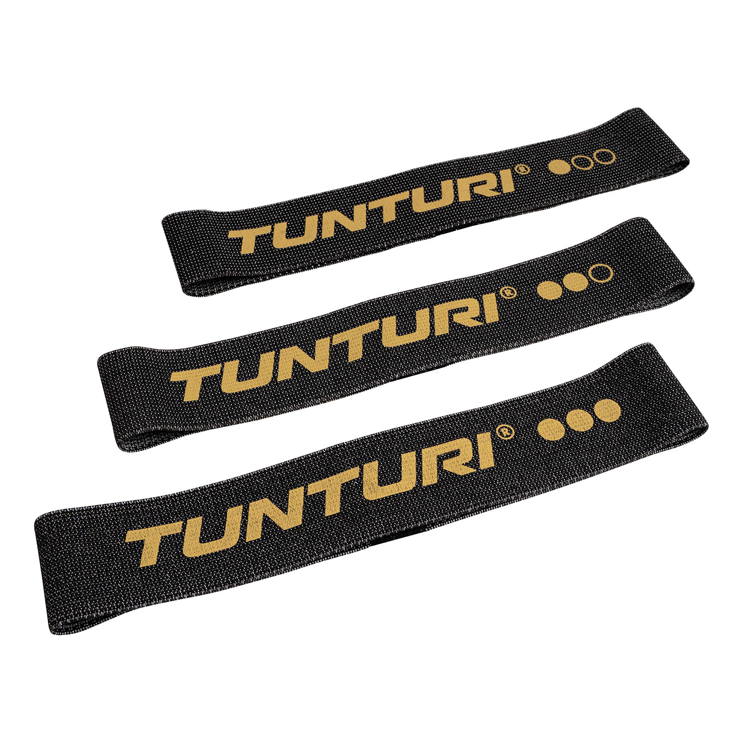 Centuri Resistance Band Set Textil - 3 Widerstandsbänder - Tunturi Fitness