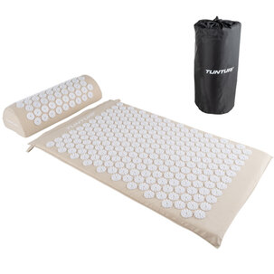 Acupressure Mat And Pillow - Beige