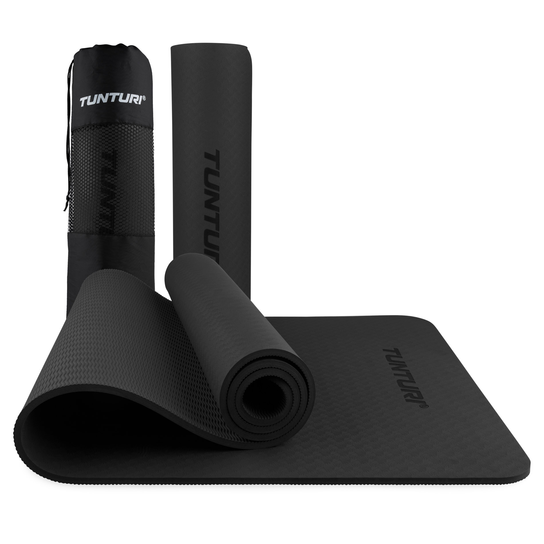 Yogamat 8mm, Zwart