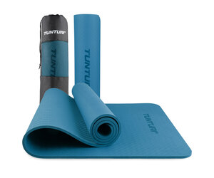 Yogamat 8mm - Pilates Mat - Extra Thick Fitness Mat - Petrol Blue - Tunturi  New Fitness B.V.