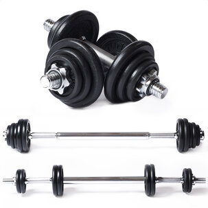 Barbell/Dumbbell set, 20kg, Iron