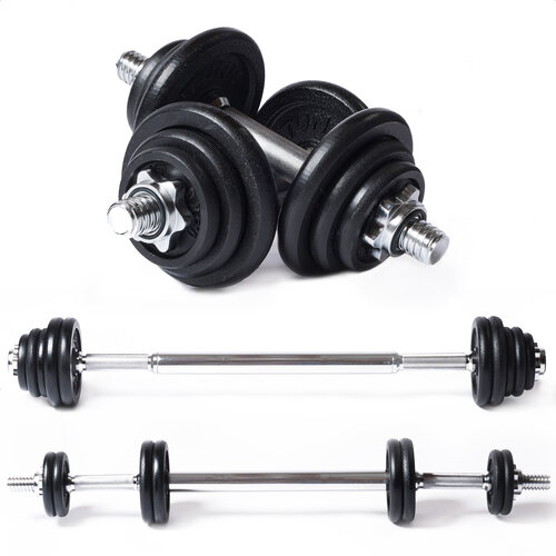 Halter & Dumbells Set - 20 kg, Ijzer