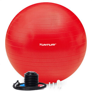 Fitnessball - Anti-Burst - Inklusive Pumpe - Rot
