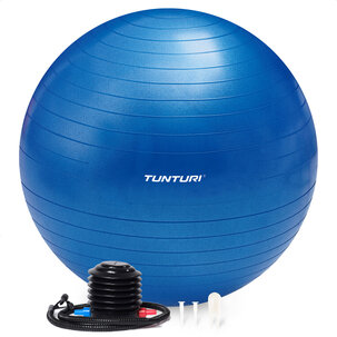 Fitnessball - Anti-Burst - Inklusive Pumpe - Blau