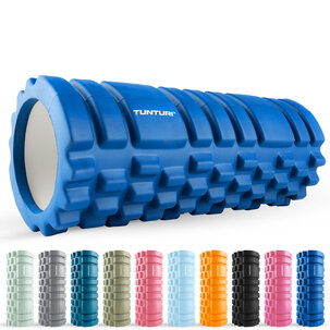 Yoga Grid Foam Roller - 33cm - Blauw