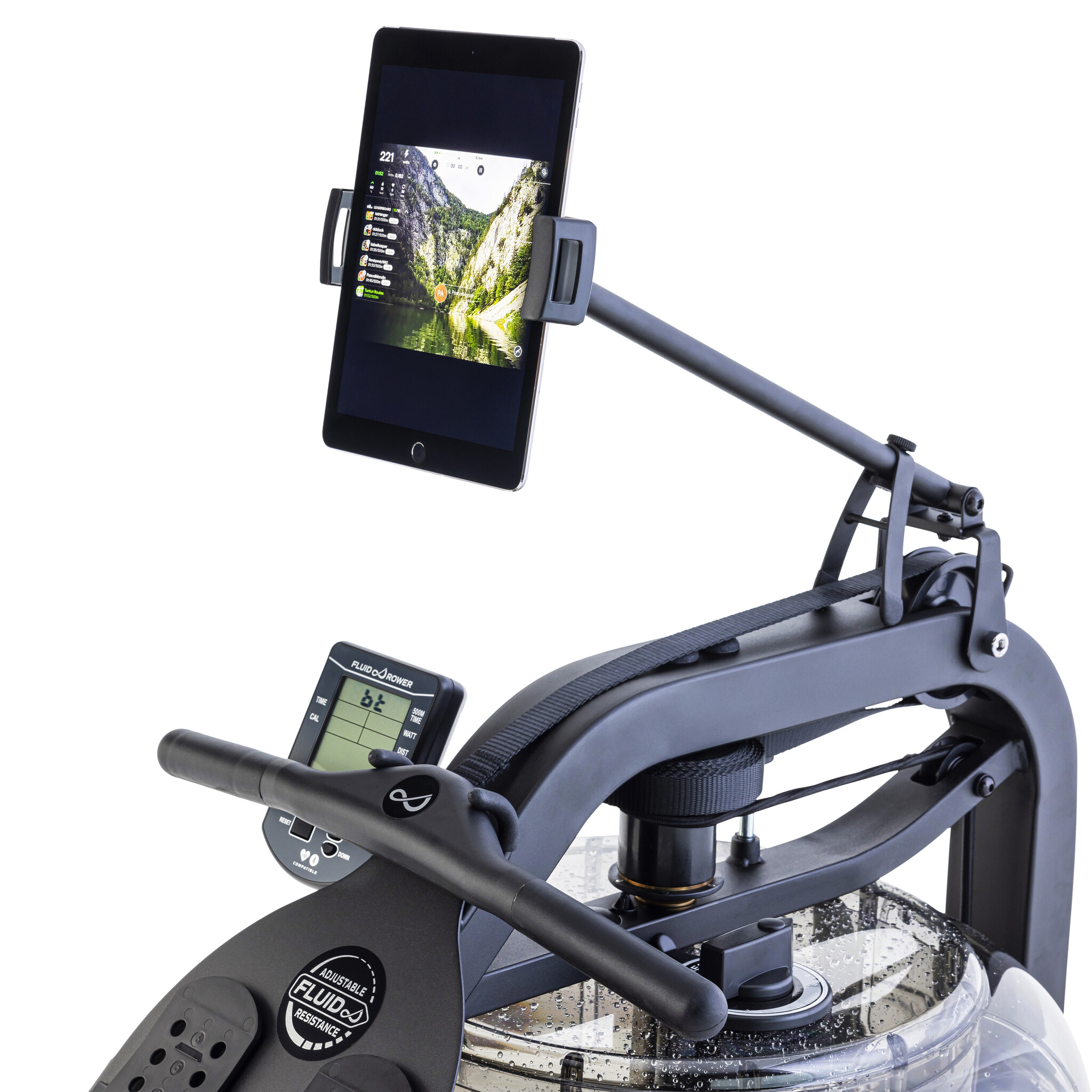 by Fluid Tablet Holder Long - Fitrow 90i / Signature R90W, foto 4 van 5
