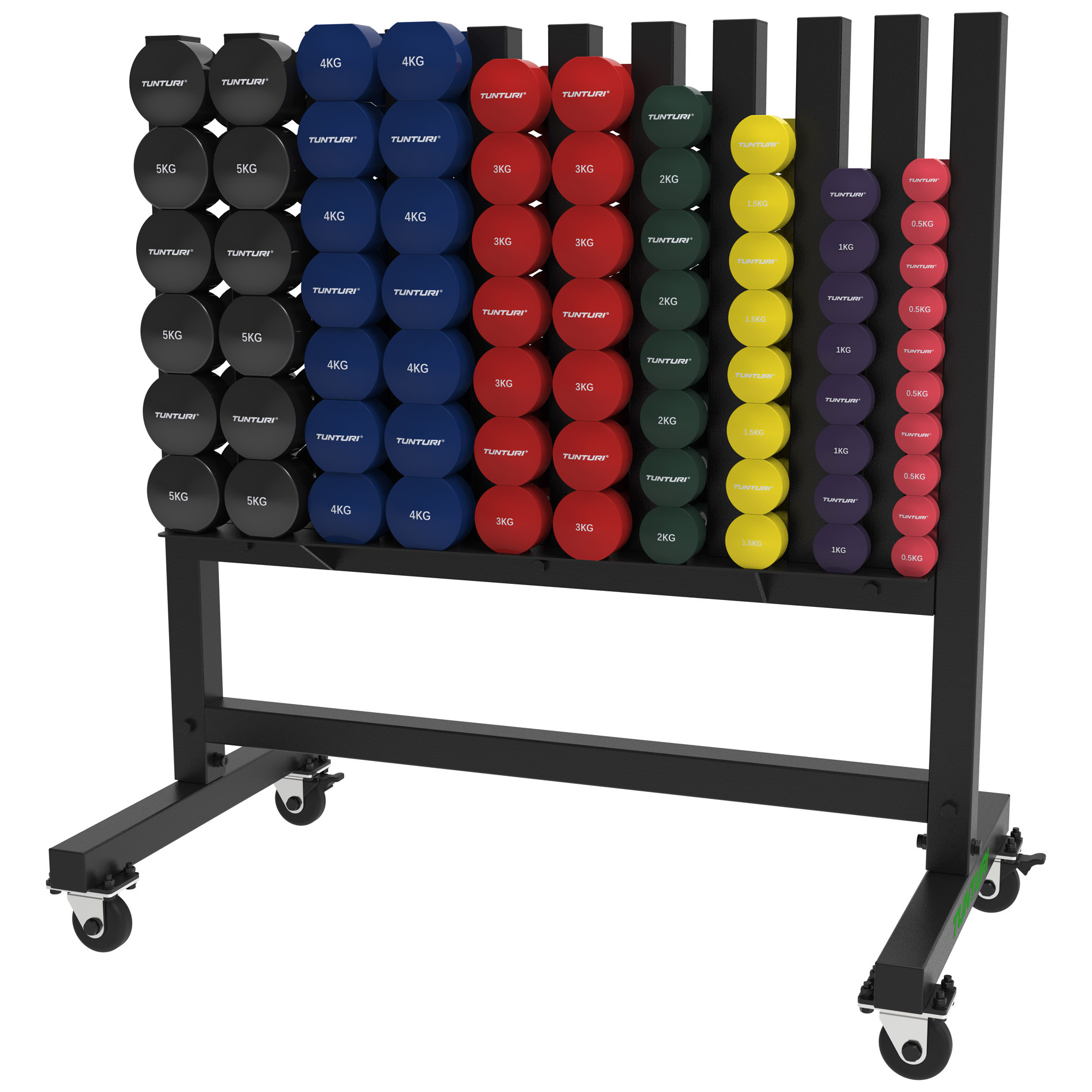 Pro Neopreen/Vinyl Dumbbell Rek, foto 2 van 4
