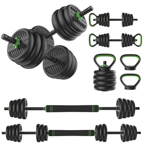 Vinyl Barbell & Dumbbell set