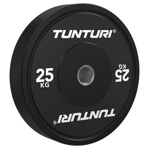 Platinum Bumper Plate Zwart, 25 kg