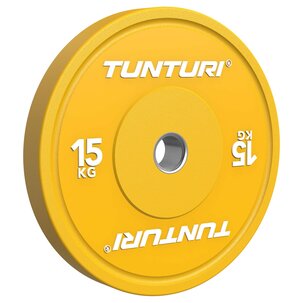 Platinum Bumper Plate Geel, 15 kg