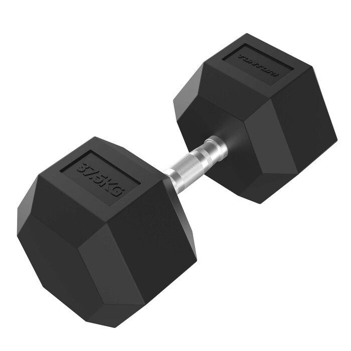 Platinum Hex Rubber Dumbbell