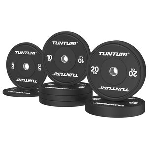 Platinum Bumper Plates Zwart, 90 kg, set