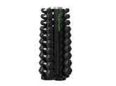 Platinum Hex Rubber Dumbbell, 1 - 10 kg set + Dumbbell Toren