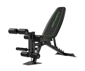 KM-Fit Folding Weight Bench Multifunctional Fitness Bench 6-Way