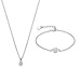 Parte di Me Sorprendimi 925 sterling silver necklace and bracelet gift set with zirconia stone