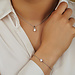 Parte di Me Sorprendimi 925 sterling silver necklace and bracelet gift set with zirconia stone