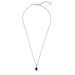 Parte di Me Mia Colore Azure collana in argento sterling 925 con pietra zircone blu