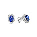 Parte di Me Mia Colore Azure 925 sterling silver ear studs with blue zirconia stone