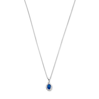 Parte di Me Mia Colore Azure collana in argento sterling 925