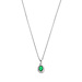 Parte di Me Mia Colore Verdi 925 sterling sølv halskæde med grøn zirconia sten