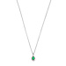 Parte di Me Mia Colore Verdi 925 sterling sølv halskæde med grøn zirconia sten