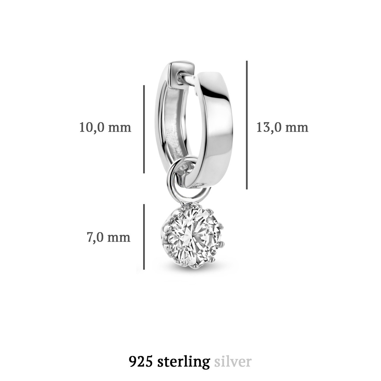 Creolen Parte Me Di - PDM36043 Sterling 925 Silber
