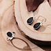 Parte di Me Brioso Cortona Margaretha bague en argent sterling 925 avec onyx noir