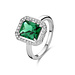 Parte di Me Mia Colore Verdi 925 sterling silver ring with green zirconia stone