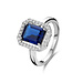 Parte di Me Mia Colore Azure 925 Sterling Silber Ring mit blauem Zirkonia Stein