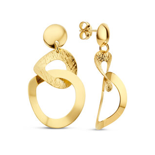 Parte di Me Bibbiena Poppi Madonna 925 sterling silver gold plated drop earrings