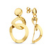 Parte di Me Bibbiena Poppi Madonna 925 sterling silver gold plated drop earrings