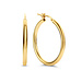 Parte di Me Bibbiena Poppi Casentino 925 sterling silver gold plated hoop earrings with 14 karat gold plating