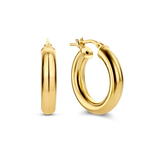 Parte di Me Bibbiena Poppi Casentino 925 sterling silver gold plated hoop earrings