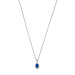 Parte di Me Sorprendimi 925 sterling silver necklace and ear studs gift set with blue zirconia stone