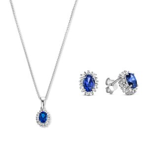 Parte di Me Sorprendimi 925 sterling silver necklace and ear studs gift set