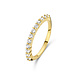 Parte di Me Santa Maria della Base 925 sterling zilveren gold plated ring met zirkonia steentjes