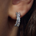 Parte di Me Santa Maria della Base 925 sterling silver hoop earrings with zirconia