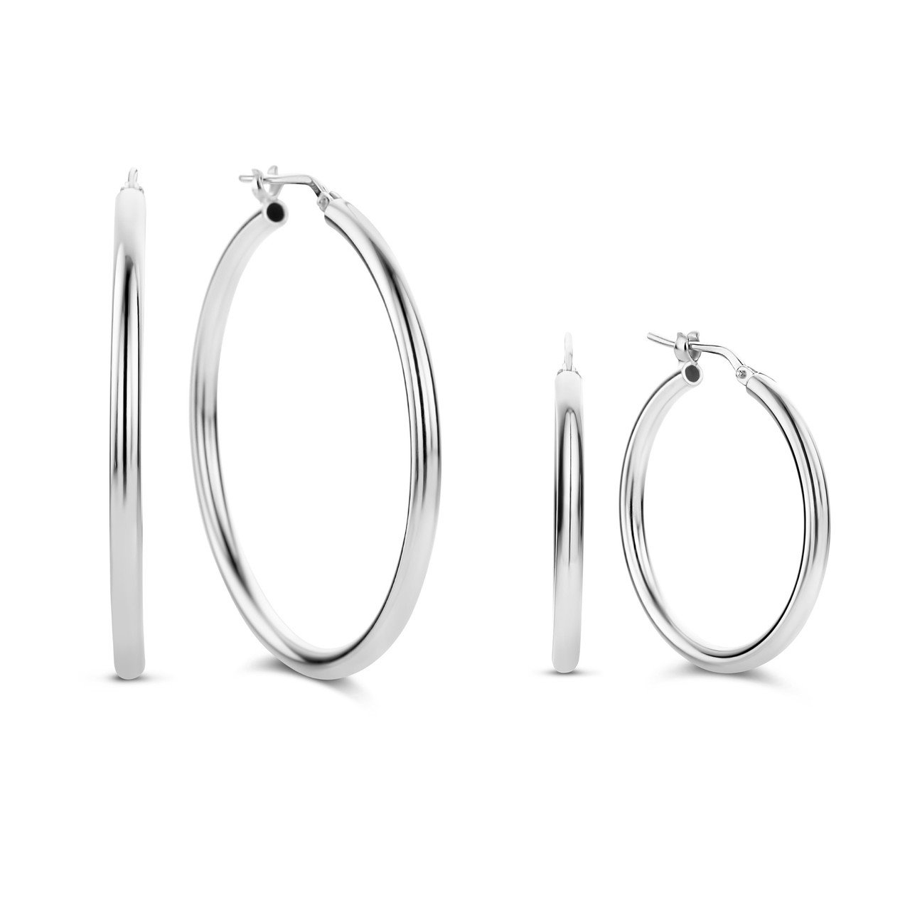 Giani Bernini 3-Pc. Set Small Endless Hoop Earrings in Sterling Silver,  Created for Macy's | CoolSprings Galleria