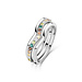 Parte di Me Santa Maria del Fiore 925 sterling silver rings with coloured zirconia stones