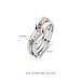 Parte di Me Santa Maria del Fiore 925 sterling silver rings with coloured zirconia stones