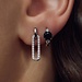 Parte di Me Ponte Vecchio Cartolina 925 sterling silver drop earrings with zirconia stones