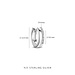 Parte di Me Ponte Vecchio Pitti 925 sterling silver hoop earrings with zirconia stones