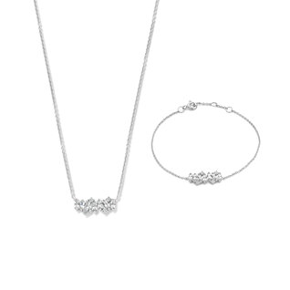 Parte di Me Sorprendimi 925 sterling silver necklace and bracelet gift set