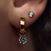 Parte di Me Cento Luci Mila 925 sterling silver gold plated ear studs with zirconia stone