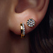 Parte di Me Cento Luci Rosia clous d'oreilles en argent sterling 925 plaqué or avec pierre de zircone