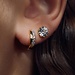 Parte di Me Cento Luci Rosia 925 sterling silver gold plated ear studs with zirconia stone