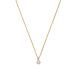 Parte di Me Cento Luci Rosia 925 sterling zilveren gold plated ketting met zirkonia steen