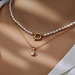 Parte di Me Cento Luci Rosia 925 sterling silver gold plated necklace with zirconia stone