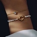 Parte di Me Cento Luci Rosia bracelet en argent sterling 925 plaqué or avec pierre de zircone